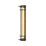 Modern Black Alabaster Wall Light – Tall Sconce for Porch