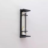 Modern Black Alabaster Wall Light – Tall Sconce for Porch