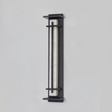 Modern Black Alabaster Wall Light – Tall Sconce for Porch