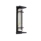 Modern Black Alabaster Wall Light – Tall Sconce for Porch