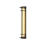 Modern Black Alabaster Wall Light – Tall Sconce for Porch