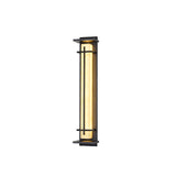 Modern Black Alabaster Wall Light – Tall Sconce for Porch