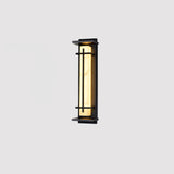 Modern Black Alabaster Wall Light – Tall Sconce for Porch
