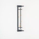 Modern Black Alabaster Wall Light – Tall Sconce for Porch