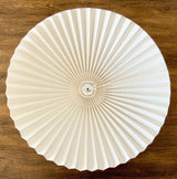 Modern Black Metal Table Lamp – Wavy Pleated Shade