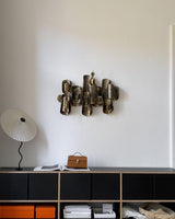 Modern Black Metal Table Lamp – Wavy Pleated Shade
