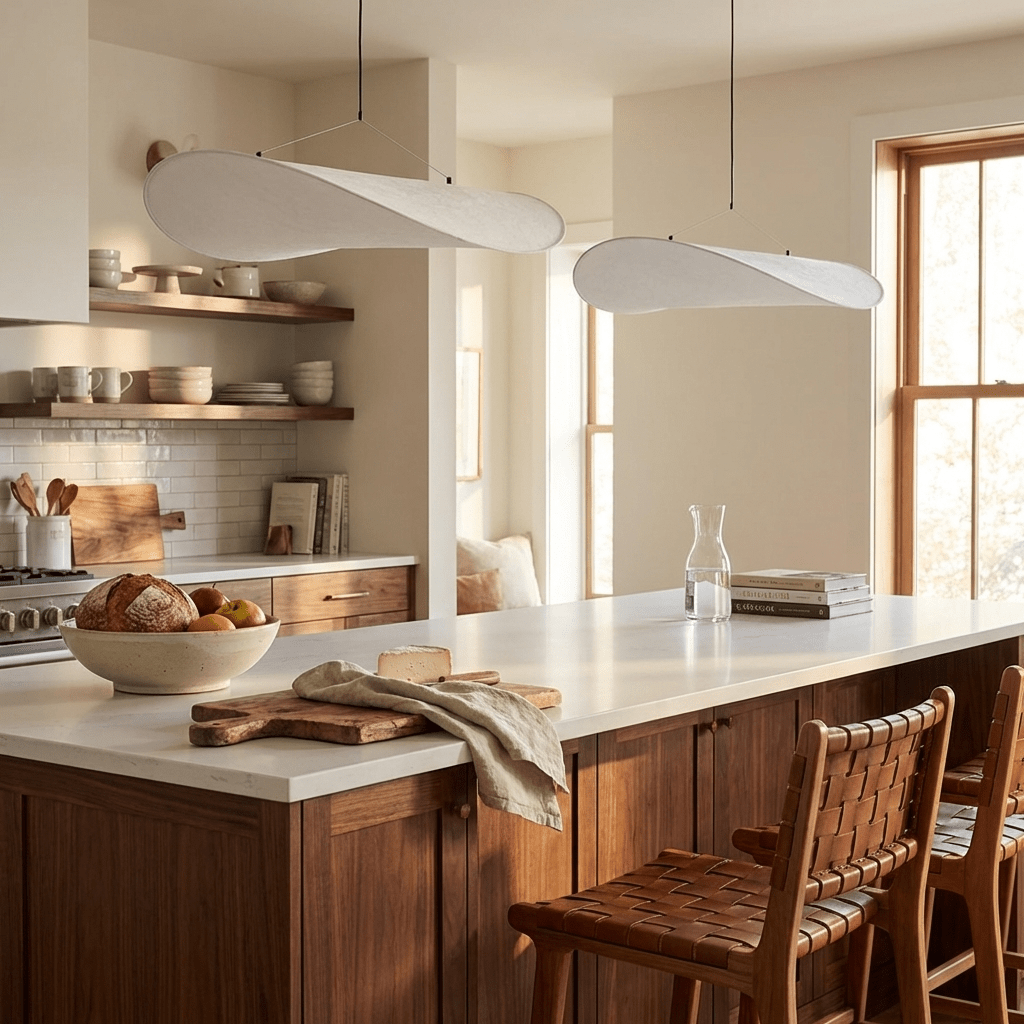 Modern Black Silk Pendant Light – Oval Cloud LED
