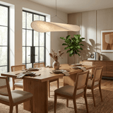 Modern Black Silk Pendant Light – Oval Cloud LED