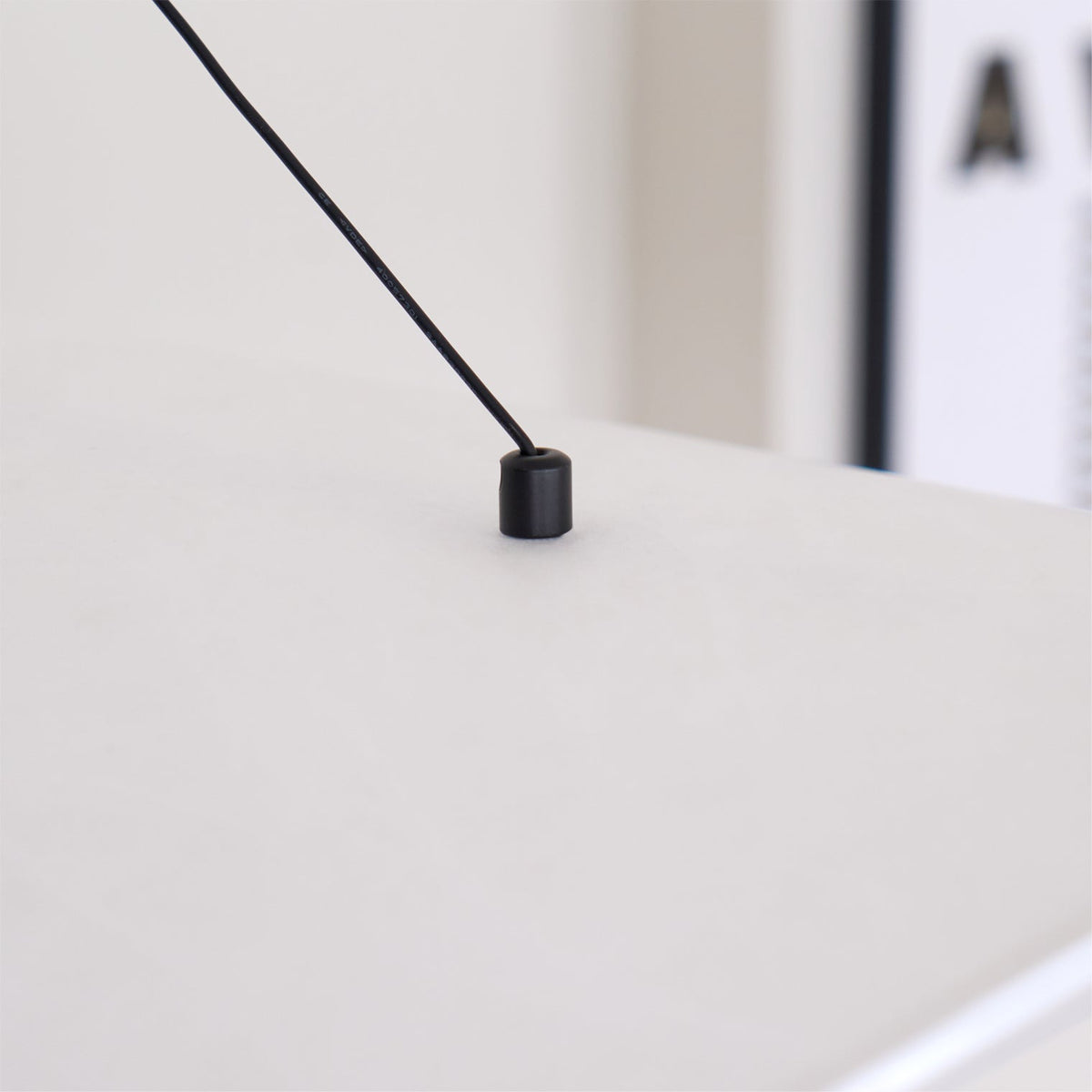 Modern Black Silk Pendant Light – Oval Cloud LED