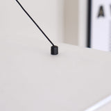 Modern Black Silk Pendant Light – Oval Cloud LED