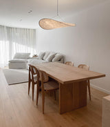 Modern Black Silk Pendant Light – Oval Cloud LED