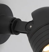 Wharton Industrial Black Stainless Steel Outdoor Spotlight