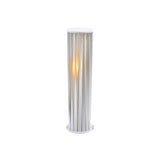 Modern White Post Light – Round Garden Light for Pathway