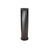 Modern White Post Light – Round Garden Light for Pathway