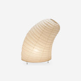 Japandi White Paper Table Lamp – Lantern Shade
