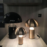 Mid-Century Metal Mushroom Table Lamp – Dome Shade