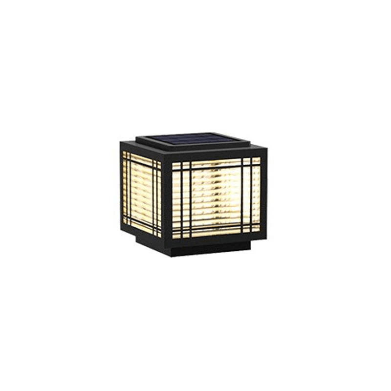 Classic Black Post Light – Solar Deck Light for Yard