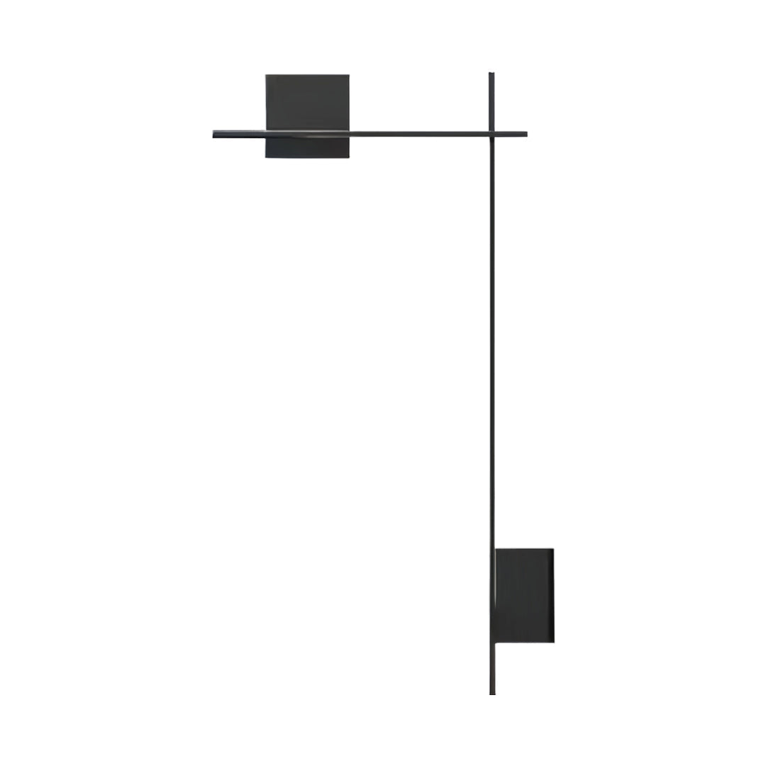 Minimalist Iron Wall Lamp – Square LED for Facades
