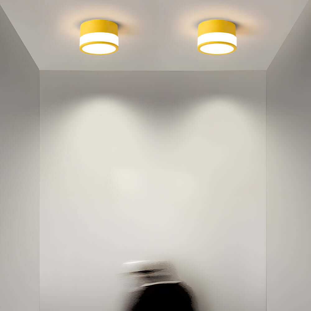 Modern Round Ceiling Light – Flush Mount Disc for Hallways