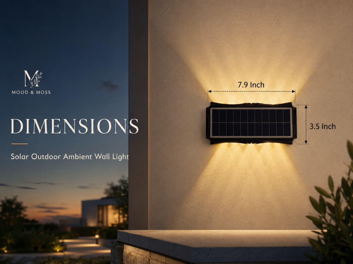 Modern Solar Outdoor Wall Light – Up Down LED Sconce