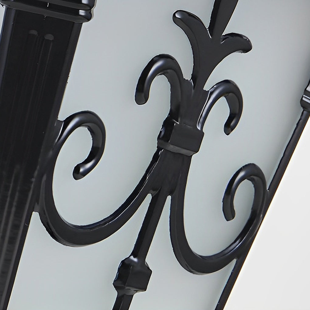Retro Bronze Aluminum Post Light – Lantern Solar for Gates