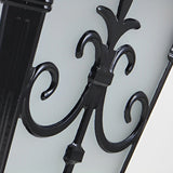 Retro Bronze Aluminum Post Light – Lantern Solar for Gates