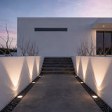 Modern Glass Well Light – In-Ground Solar LED for Pathways
