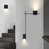 Minimalist Iron Wall Lamp – Square LED for Facades
