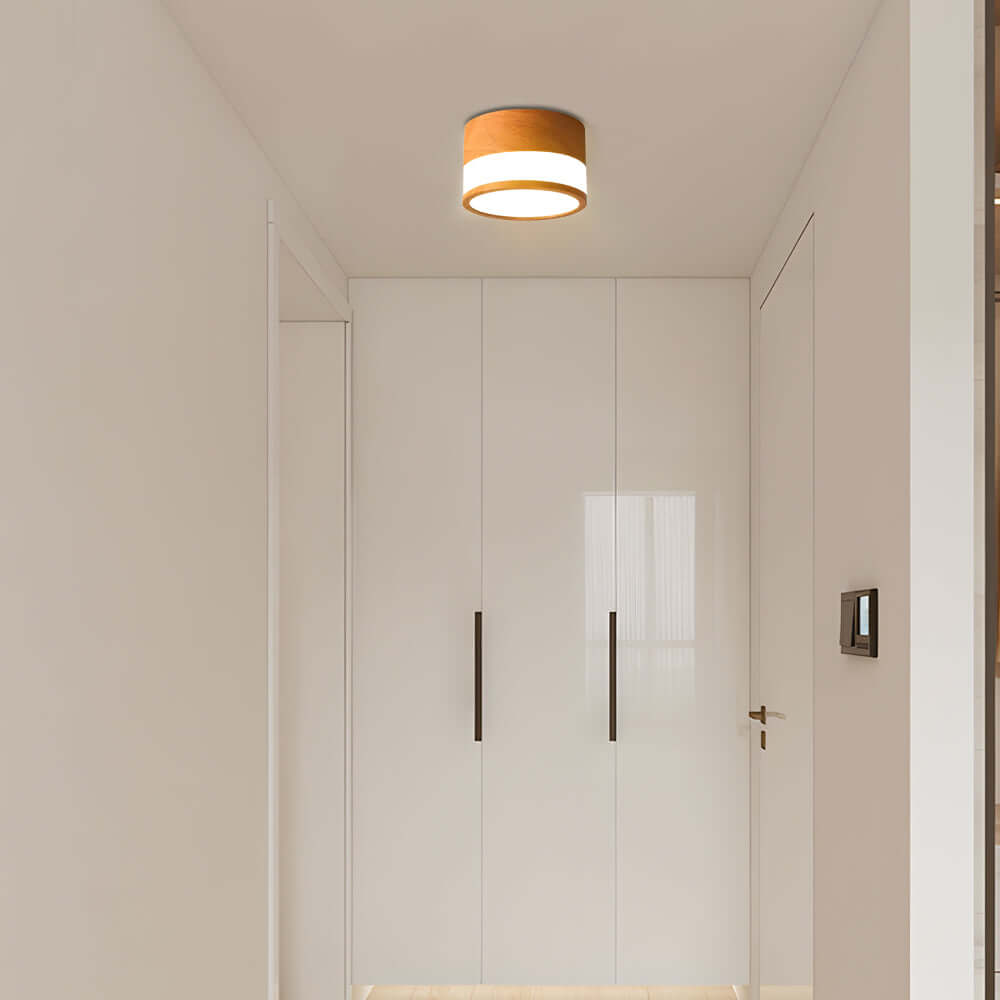 Modern Round Ceiling Light – Flush Mount Disc for Hallways
