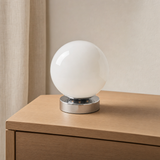 Modern Glossy Globe Bedside Lamp – Sphere Dimmable Light