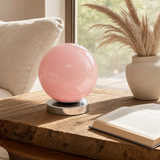 Modern Glossy Globe Bedside Lamp – Sphere Dimmable Light