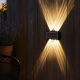 Modern Solar Outdoor Wall Light – Up Down LED Sconce