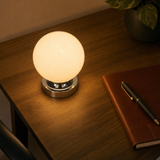 Modern Glossy Globe Bedside Lamp – Sphere Dimmable Light