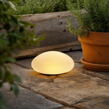 Modern Frosted Glass Solar Garden Light – Pebble Path Light