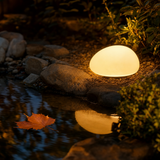 Modern Frosted Glass Solar Garden Light – Pebble Path Light