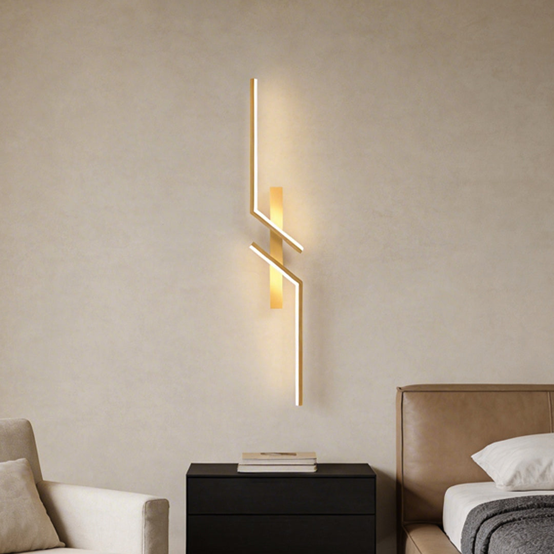 Modern Aluminum Wall Sconce – Geometric LED for Lounges