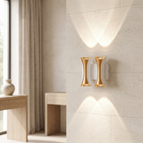 Lucienne Modern Up and Down Wall Sconce lifestyle