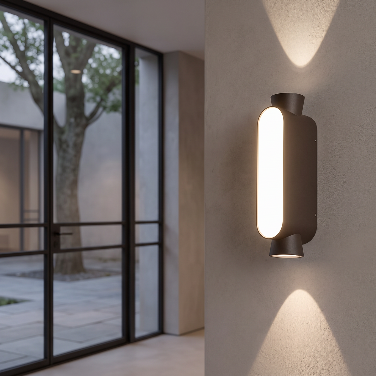 Manon Black Up and Down Wall Sconce lifestyle