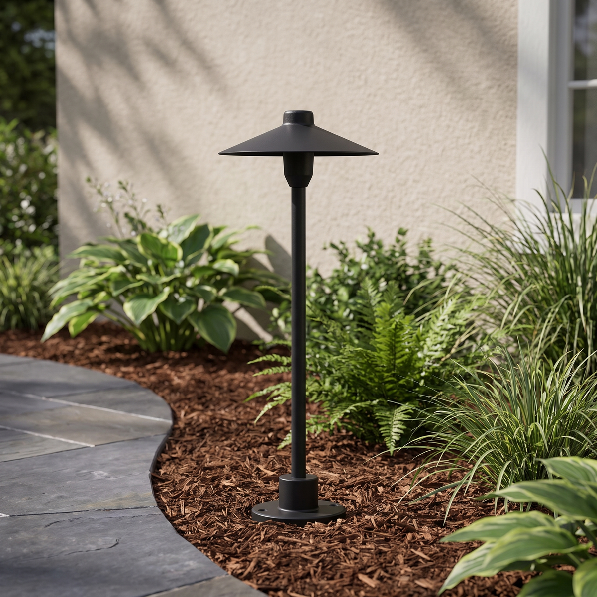 Bayside Modern Black Aluminum Outdoor Light