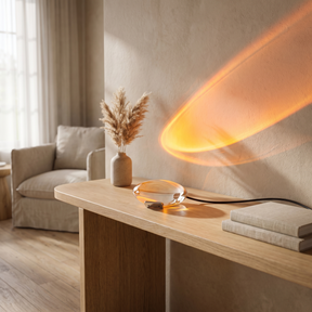 Modern Clear Crystal Glass Sunset Projector Lamp