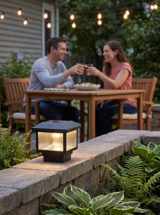 Modern Black Garden Light lifestyle image 2
