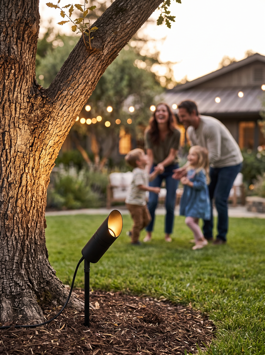 Modern Black Spike Light lifestyle image 1