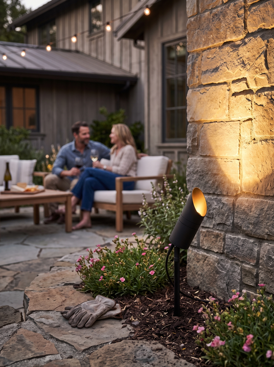 Modern Black Spike Light lifestyle image 2