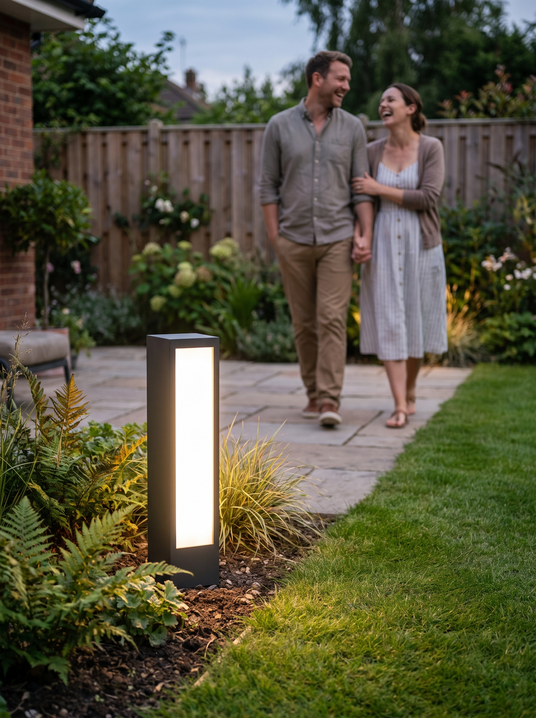 Modern Black Path Light lifestyle image 2