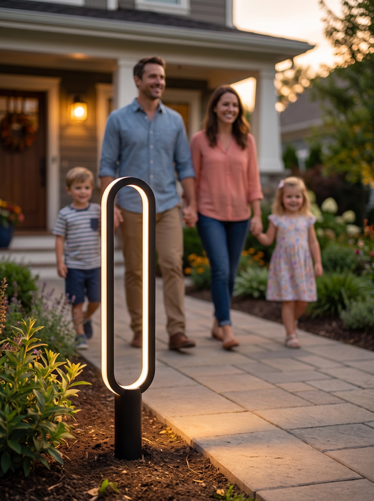 Modern Black Garden Light lifestyle image 1