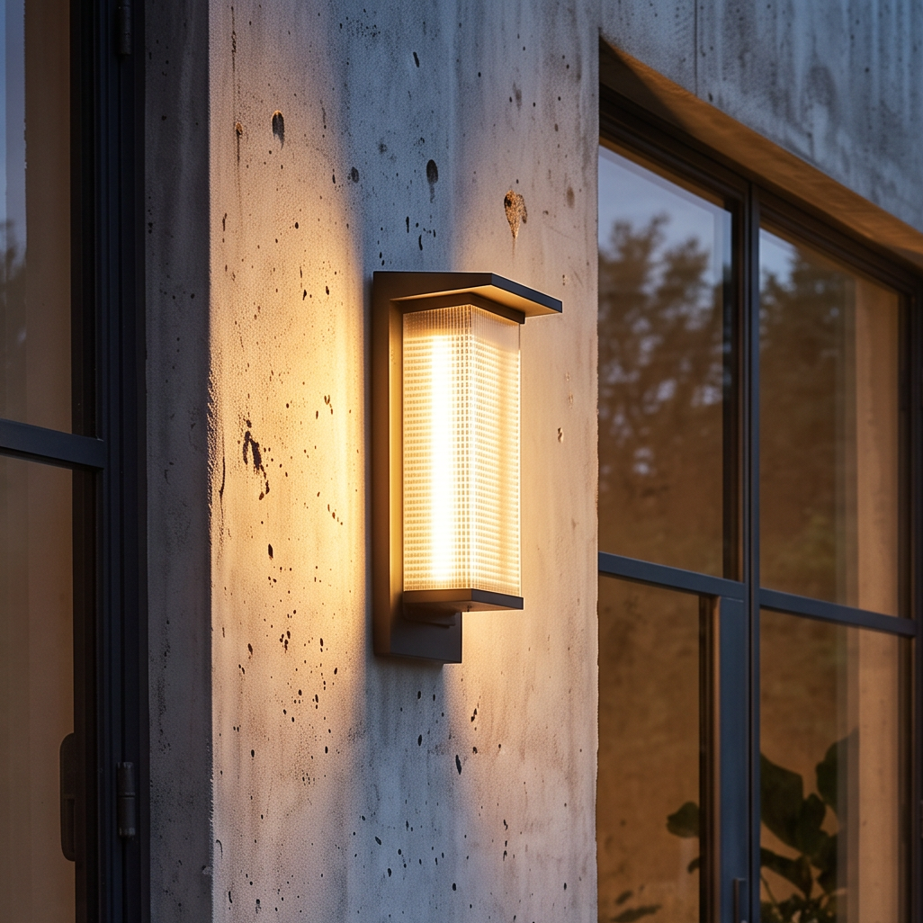 Modern Black Box Wall Light – Outdoor Sconce for Porch
