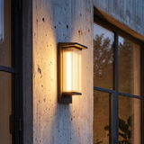 Modern Black Box Wall Light – Outdoor Sconce for Porch