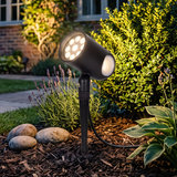 Black Landscape Spotlight – Adjustable Spike Light for Yard