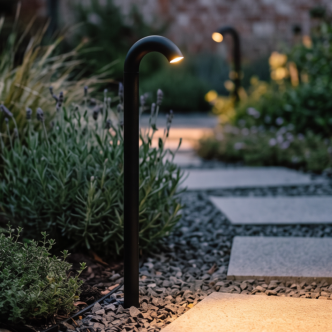 Modern Black Arched Path Light – Walkway Light for Garden
