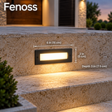 Fenoss Recessed Step Light dimensions